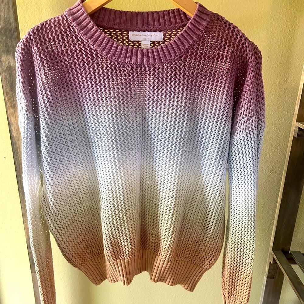 Spiritual Gangster rainbow mesh sweater